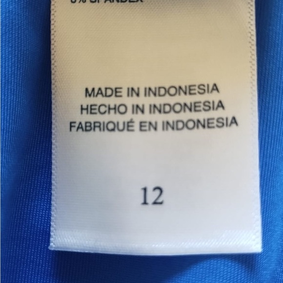 Caribbean Joe Front Twist Swimsuit One Piece Size 12 - Picture 4 of 9